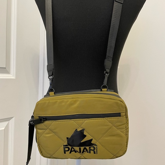 Pajar Bags Pajar 2 In Backpack Crossbody Bag Purse Quilted Green